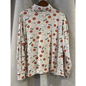 Vintage Halloween‎ Turtleneck Pumpkin Ghost Boo Ivy Club Classics Size 20W